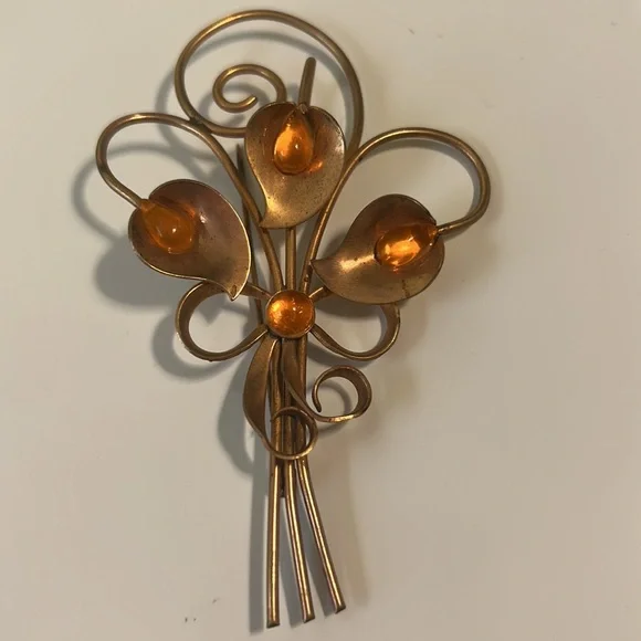 Vintage Flower Brooch. - Picture 4 of 6